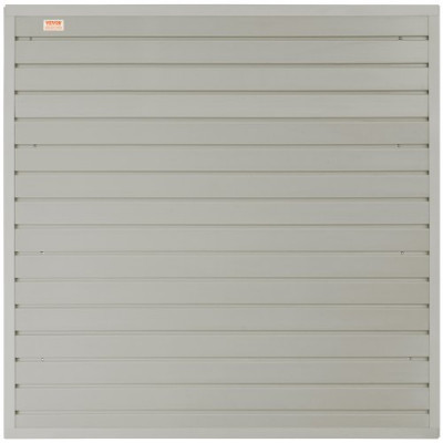 VEVOR Panel de Listones de Pared para Garaje 1220x310mm Panel de Almacenamiento de Herramientas 4PCS Capacidad de 34kg con Ganchos para Tienda Minorista, Organización de Almacenamiento de Manualidades