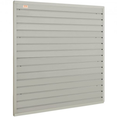 VEVOR Panel de Listones de Pared para Garaje 1220x310mm Panel de Almacenamiento de Herramientas 4PCS Capacidad de 34kg con Ganchos para Tienda Minorista, Organización de Almacenamiento de Manualidades