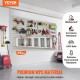 Buy Garage Wall Slat Panel 1220x310mm Tool Storage Panel 8PCS 34kg Capacity for Workshop, Retail Store, Craft Storage Organization