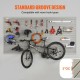 Buy Garage Wall Slat Panel 1220x310mm Tool Storage Panel 8PCS 34kg Capacity for Workshop, Retail Store, Craft Storage Organization