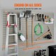 Buy Garage Wall Slat Panel 1220x310mm Tool Storage Panel 8PCS 34kg Capacity for Workshop, Retail Store, Craft Storage Organization