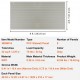 Buy Garage Wall Slat Panel 1220x310mm Tool Storage Panel 8PCS 34kg Capacity for Workshop, Retail Store, Craft Storage Organization