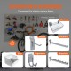 Buy Garage Wall Slat Panel 1220x310mm Tool Storage Panel 8PCS 34kg Capacity with Hooks for Retail Store, Craft Storage Organization