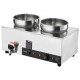 Buy Commercial Stainless Steel Soup Warmer 1200W Electric Soup Heater Total Capacity 2x7.4qt Outdoor Food Warmer Container 2 Pots for Garden Party BBQ