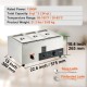 Buy Commercial Electric Buffet Food Warmer 3x8 Qt Food Warmer Container for Outdoor Event 1500W Stainless Steel Electric Bain Marie for Garden Party BBQ