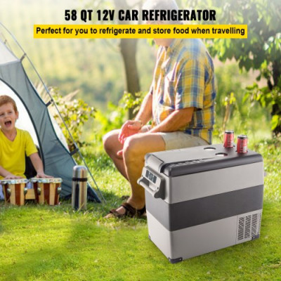 VEVOR Refrigerador Portátil para Coche 55 L Mini Caja del Congelador Mini Frigorífico Coche Nevera Portátil de Viaje -20 a 10 Grados para Camping