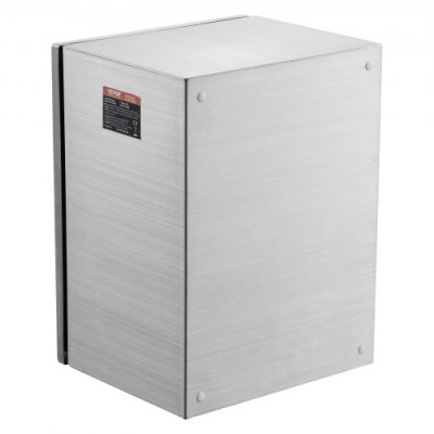 VEVOR Caja Eléctrica de Acero Inoxidable Gabinete Eléctrico 40x30x25cm IP66 Caja Impermeable Montada en Pared con Placa de Montaje Bisagra de Bloqueo para Equipos Electrónicos Eléctricos al Aire Libre