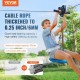 VEVOR Tirolesa para niños y adultos 24,4 m Kit completo 272 kg Exterior