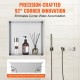 Buy Bathroom Recessed Niche 33.02x33.02cm Wall Mounted Shower Niche Double Shelf 304 Stainless Steel Waterproof Sealed Easy to Clean for Bathroom Shower Soap Storage, Silver