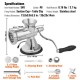 Buy Stainless Steel Manual Meat Grinder Hand Crank Meat Grinder 2 Grinding Plates 5 and 8 mm Sausage Pusher 2 Fixing Ways Suction Cup Meat Grinder Butcher Shop