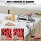 Buy Stainless Steel Manual Meat Grinder Hand Crank Mincer 2 Grinding Plates 5mm & 8mm Sausage Pusher Enhanced Firm Clamp Fixation For Meat Mincing Butcher Shop