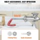 Buy Stainless Steel Manual Meat Grinder Hand Crank Mincer 2 Grinding Plates 5mm & 8mm Sausage Pusher Enhanced Firm Clamp Fixation For Meat Mincing Butcher Shop