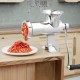 Buy Stainless Steel Manual Meat Grinder Hand Crank Mincer 2 Grinding Plates 5mm & 8mm Sausage Pusher Enhanced Firm Clamp Fixation For Meat Mincing Butcher Shop