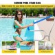 Buy Pool Handrail 121.9 x 91.5 cm Stainless Steel Pool Handrail Outdoor Pool Grab Rail Load 113kg Pool Safety Railing with Nylon Cover M8 Drill Bit Screws