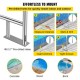 Buy Pool Handrail 137 x 91.4 cm Stainless Steel Pool Handrail Outdoor Pool Grab Rail Load 113 kg Pool Safety Railing with Nylon Cover M8 Drill Bit Screws