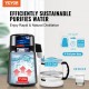 Buy 4L Water Distiller Distilled Water Machine 1L/h 24L/day Water Distillation Machine Food Grade Stainless Steel Interior High Efficiency for Purifying Tap Water, Gray