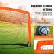 Buy 48" x 36" Pop Up Soccer Goal for Kids with Carry Bag, Portable Goal with Fiberglass Frame and Dacron Net for Training in Backyard, Garden, Outdoor Park