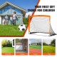 Comprar Baliza de futebol pop-up de 122 x 91 cm para crianças com bolsa de transporte, baliza portátil com estrutura de fibra de vidro e rede de dacron para treinamento em quintal, jardim, parque ao ar livre