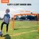 Koop 189 x 99 cm pop-up voetbaldoel voor kinderen met draagtas, draagbaar doel met glasvezelframe en dacronnet voor training in de achtertuin, tuin, buitenpark