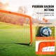 Buy 189 x 99 cm Pop Up Soccer Goal for Kids with Carry Bag, Portable Goal Fiberglass Frame and Dacron Net for Training in Backyard, Garden, Outdoor Park