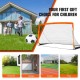 Buy 189 x 99 cm Pop Up Soccer Goal for Kids with Carry Bag, Portable Goal Fiberglass Frame and Dacron Net for Training in Backyard, Garden, Outdoor Park