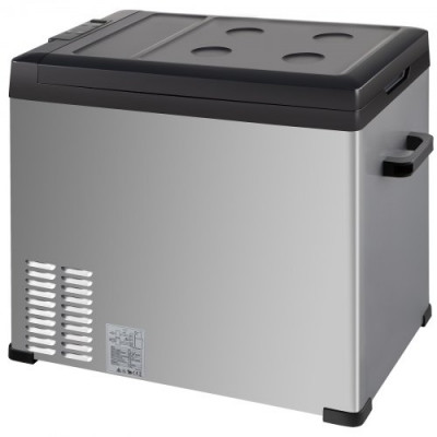 Nevera Portátil Eléctrica 50L 60W Refrigerador Portátil con Compresor 12/24 V Nevera Camping de Viaje Refrigeración Eficiente -20°C - 20°C