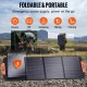 Comprar Panel Solar Monocristalino Portátil Cargador Solar Plegable 120 W ETFE Panel Solar de Eficiencia del 23% con Tipo C, CC 18 V, Puerto USB QC3.0, IP67 a Prueba de Agua para el Hogar, Fuera de Red