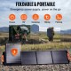 Comprar Panel Solar Monocristalino Portátil Cargador Solar Monocristalino ETFE Plegable de 200W Panel Solar de Eficiencia del 23% con Salida MC4, IP67 a Prueba de Agua para Centrales Eléctricas, Camping