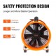 Buy 12" Portable Exhaust Fan, Industrial Ventilation Fan with 16.4ft Duct Hose