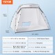 Buy Portable Paint Tent 228x158x158cm Foldable Spray Paint Booth Oxford 210D Painting Tent with Disposable Film for Large Size Furniture DIY Painting Station