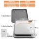 Buy Portable Heat Press Machine 30 x 25 cm for DIY T-shirts Heat Press Machine 750W Transfer Press Temperature 40-205 °C DIY Home Use Heat Press