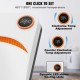 Buy Portable Heat Press Machine 22.8x22.8cm for DIY T-Shirts Portable Heat Press Machine 670W Heat Transfer Press Temperature 40-205°C for Home DIY Use