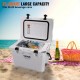 Buy 23.7L Portable Hard Cooler 20-25 Cans LLDPE Foam Insulated Airtight Plastic Cooler Box for Keeping Food Drinks Cold for Hiking Picnic Camping Travel, 50x35x39cm