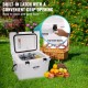 Buy 23.7L Portable Hard Cooler 20-25 Cans LLDPE Foam Insulated Airtight Plastic Cooler Box for Keeping Food Drinks Cold for Hiking Picnic Camping Travel, 50x35x39cm