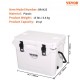 Buy 23.7L Portable Hard Cooler 20-25 Cans LLDPE Foam Insulated Airtight Plastic Cooler Box for Keeping Food Drinks Cold for Hiking Picnic Camping Travel, 50x35x39cm