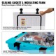 Buy Portable Hard Cooler Box 31.2L 30-35 Cans Hard Plastic Cooler with Airtight LLDPE Foam Insulation for Keeping Food Drinks Cold for Hiking Picnic Camping Travel, 40x39x48 cm