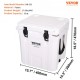 Buy Portable Hard Cooler Box 31.2L 30-35 Cans Hard Plastic Cooler with Airtight LLDPE Foam Insulation for Keeping Food Drinks Cold for Hiking Picnic Camping Travel, 40x39x48 cm