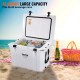 Buy 42.6L Portable Hard Cooler 40-45 Cans LLDPE Foam Insulated Airtight Plastic Cooler Box for Keeping Food Drinks Cold for Hiking Picnic Camping Travel, 55x41x47cm