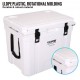 Buy 42.6L Portable Hard Cooler 40-45 Cans LLDPE Foam Insulated Airtight Plastic Cooler Box for Keeping Food Drinks Cold for Hiking Picnic Camping Travel, 55x41x47cm