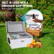 Buy 49.2L Portable Hard Cooler 45-50 Cans LLDPE Foam Insulated Airtight Plastic Cooler Box for Keeping Food Drinks Cold for Hiking Picnic Camping Travel, 62.5x43x45 cm