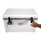 Buy 49.2L Portable Hard Cooler 45-50 Cans LLDPE Foam Insulated Airtight Plastic Cooler Box for Keeping Food Drinks Cold for Hiking Picnic Camping Travel, 62.5x43x45 cm