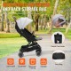 Comprar Cochecito de bebé estándar, cochecito para niños pequeños con respaldo ajustable de 95° a 175° Reposapiés ajustable de 0/90° Portavasos plegable con un solo clic Bolsa de transporte para recién