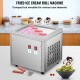 Buy Rolled Ice Cream Maker 280W Yogurt Ice Cream Machine 34x30x31 cm Ice Cream Maker, Food Grade 304 Stainless Steel Body with 2 Scoops for Bars, Cafes