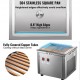 Buy Rolled Ice Cream Maker 280W Yogurt Ice Cream Machine 34x30x31 cm Ice Cream Maker, Food Grade 304 Stainless Steel Body with 2 Scoops for Bars, Cafes