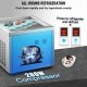 Buy Rolled Ice Cream Maker 280W Yogurt Ice Cream Machine 34x30x31 cm Ice Cream Maker, Food Grade 304 Stainless Steel Body with 2 Scoops for Bars, Cafes