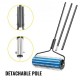 Buy Pond Grass Rake 365 x 60 x 15 cm Aquatic Weed Rake with Aluminum Pole 15 m Rope Net Bag Aquatic Weed Root Remover Roller for Pond Lake Pool