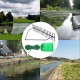 Buy Pond Grass Rake 81x20x46.7cm Aquatic Weed Rake Iron Root Remover Aquatic Weeds Rope 20m Net Bag Double Sided Rake for Pond Pool