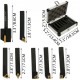 Buy Industrial Cooper Gouges 1/4 Inch Indexable Carbide Tools 7 Piece Set in Black for Various Types of Processing Products Like CNC Lathe