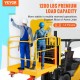 Comprar Jaula de Seguridad Carretilla Elevadora Carga 544kg Plataforma de Trabajo Plegable 92x92cm 1-2 personas Ruedas Giratorias Bloqueables Cadena de Drenaje con Orificio Seguridad para Trabajo Aéreo