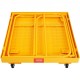 Comprar Jaula de Seguridad Carretilla Elevadora Carga 544kg Plataforma de Trabajo Plegable 92x92cm 1-2 personas Ruedas Giratorias Bloqueables Cadena de Drenaje con Orificio Seguridad para Trabajo Aéreo